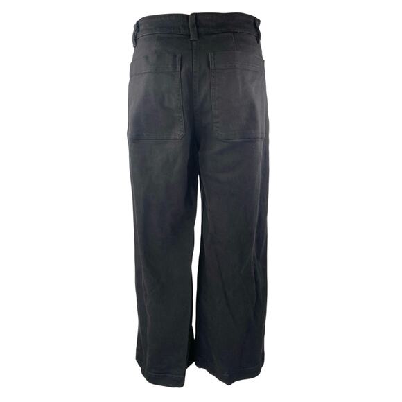 Everlane Women's Black High Rise Baggy Cropped Wide Leg Denim Jeans Pants Size 4 - Picture 3 of 5